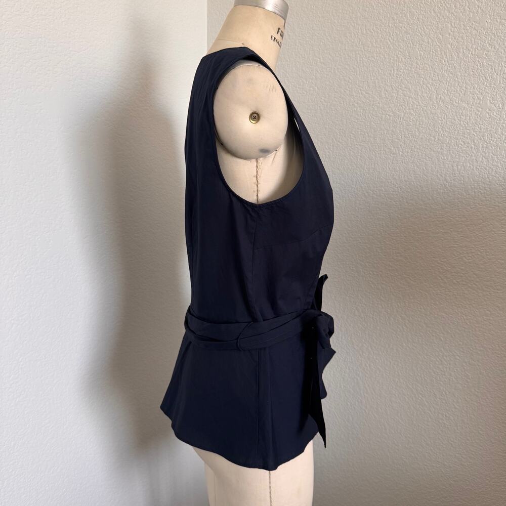 Talbots | Pre-Loved Sleeveless V-Neck & Peplum Top Size 10/M - Picture 5 of 12